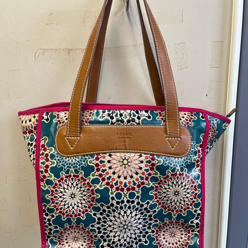 Fossil Multicolor Tote Bag